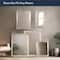 Head West Brushed Nickel Framed Accent Vanity Mirror